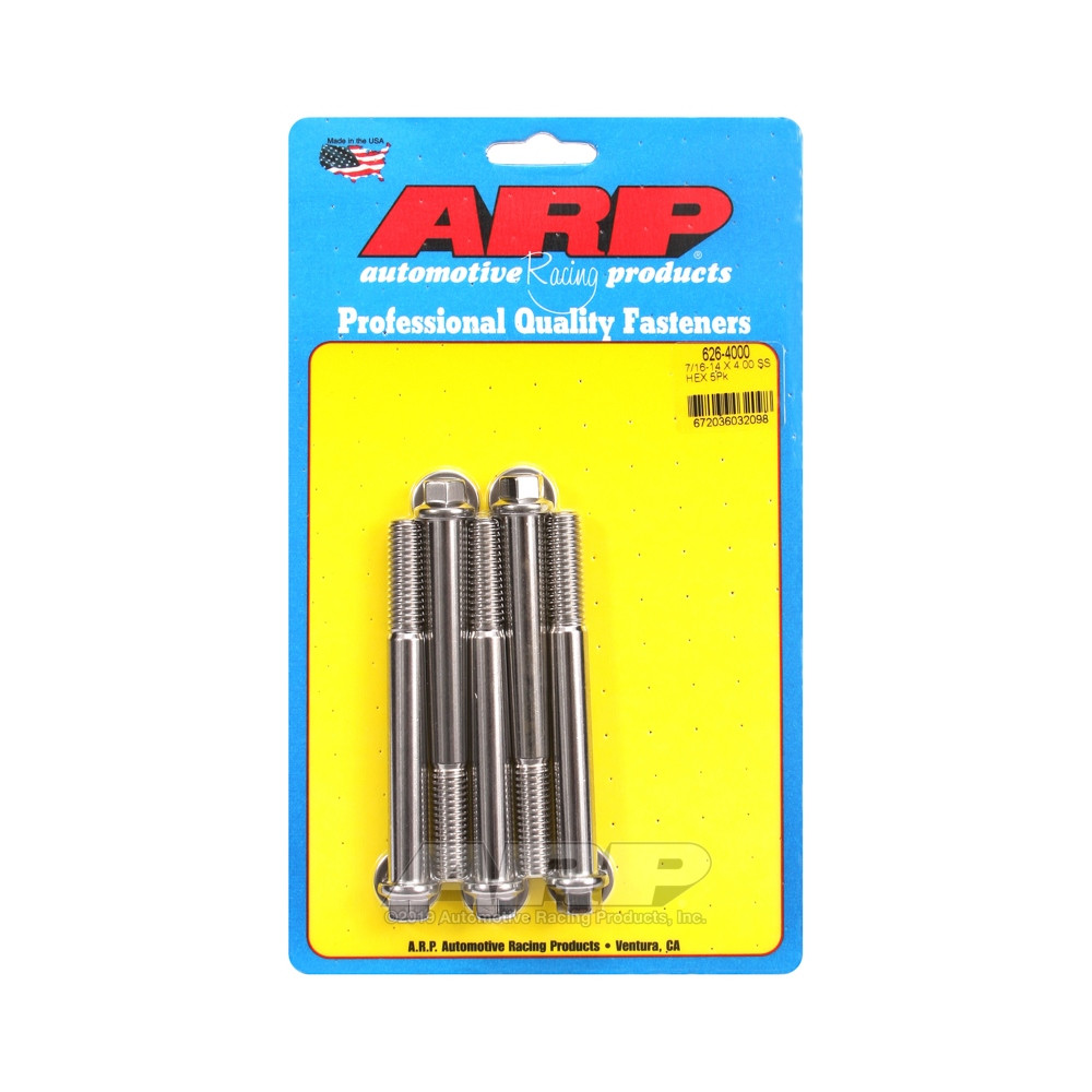Bullone universale ARP 7/16-14 - Esagono inox x5 - ARP-626-4000 - 626-4000 - 3666618192789