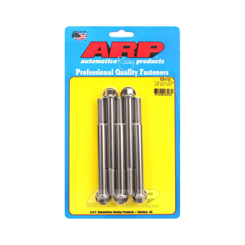 Bullone universale ARP 7/16-14 - Esagono inox x5 - ARP-626-4750 - 626-4750 - 3666618192819