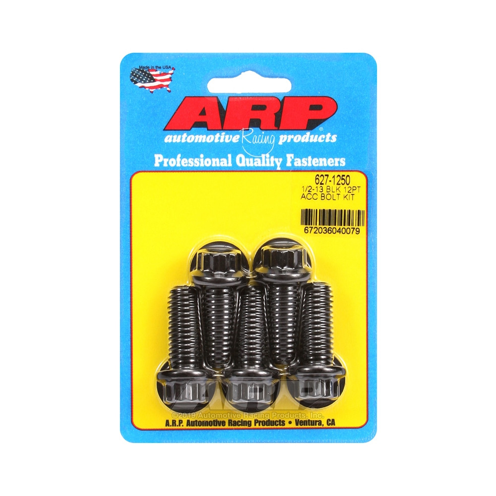 Universal Bolt ARP 1/2-13 - Black Oxyde 12 Pts x5 - ARP-627-1250 - 627-1250 - 3666618192840