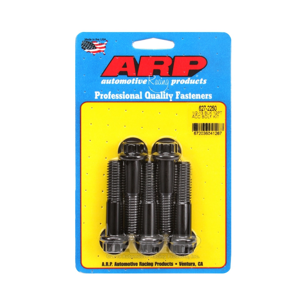 Universal Bolt ARP 1/2-13 - Black Oxyde 12 Pts x5 - ARP-627-2250 - 627-2250 - 3666618192888