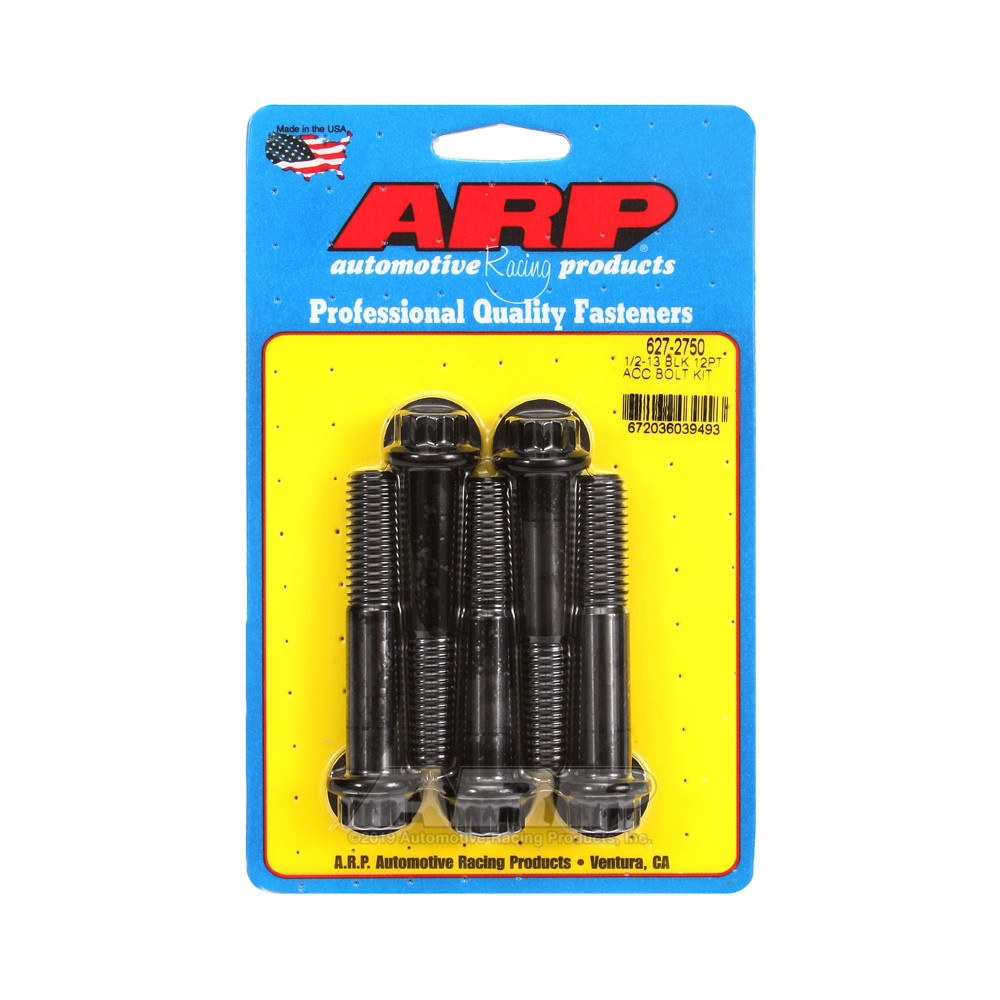 Universal Bolt ARP 1/2-13 - Black Oxyde 12 Pts x5 - ARP-627-2750 - 627-2750 - 3666618192901