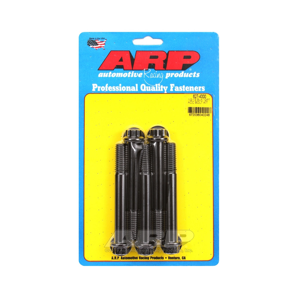 Universal Bolt ARP 1/2-13 - Black Oxyde 12 Pts x5 - ARP-627-4000 - 627-4000 - 3666618192956