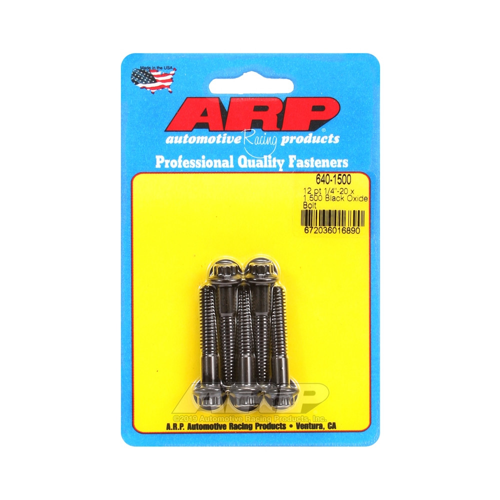 Bullone universale ARP 1/4-20 - Oxyde nero 12 pts x5 - ARP-640-1500 - 640-1500 - 3666618193083