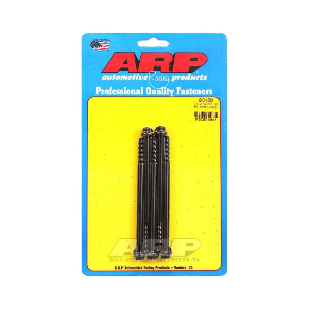 Bullone universale ARP 1/4-20 - Oxyde nero 12 pts x5 - ARP-640-4500 - 640-4500 - 3666618193205
