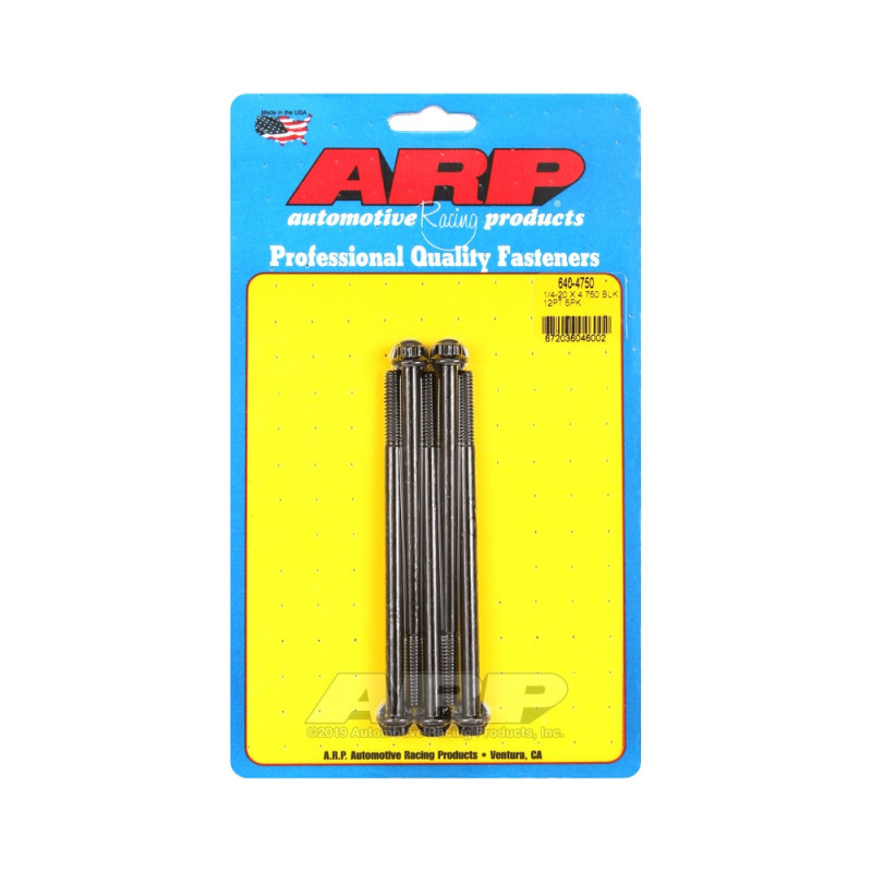 Universal Bolt ARP 1/4-20 - Black Oxyde 12 Pts x5 - ARP-640-4750 - 640-4750 - 3666618193212