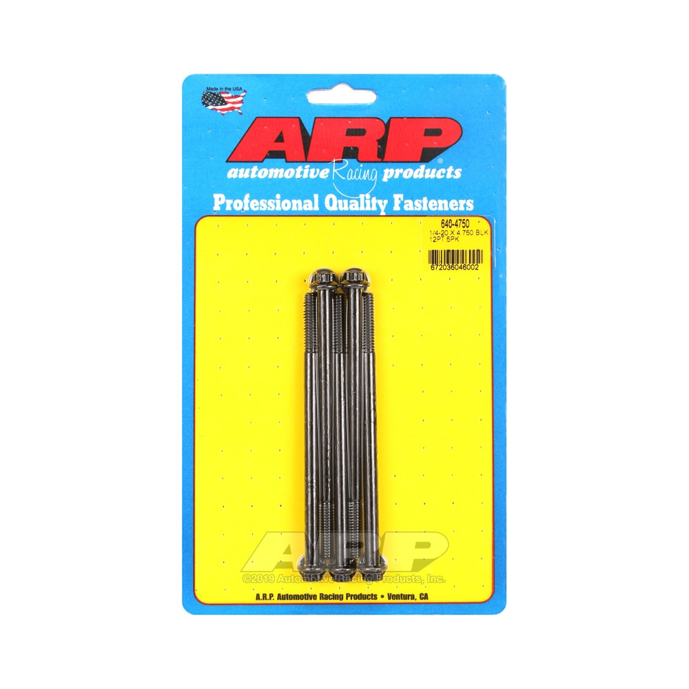 Bullone universale ARP 1/4-20 - Nero Oxyde 12 Pts x5 - ARP-640-4750 - 640-4750 - 3666618193212