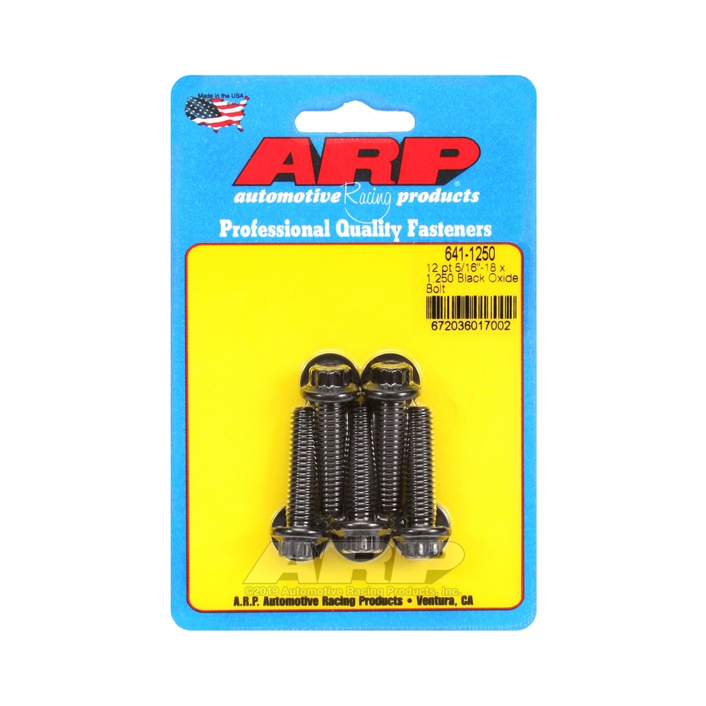 Bullone universale ARP 5/16-18 - Nero Oxyde 12 Pts x5 - ARP-641-1250 - 641-1250 - 3666618193250