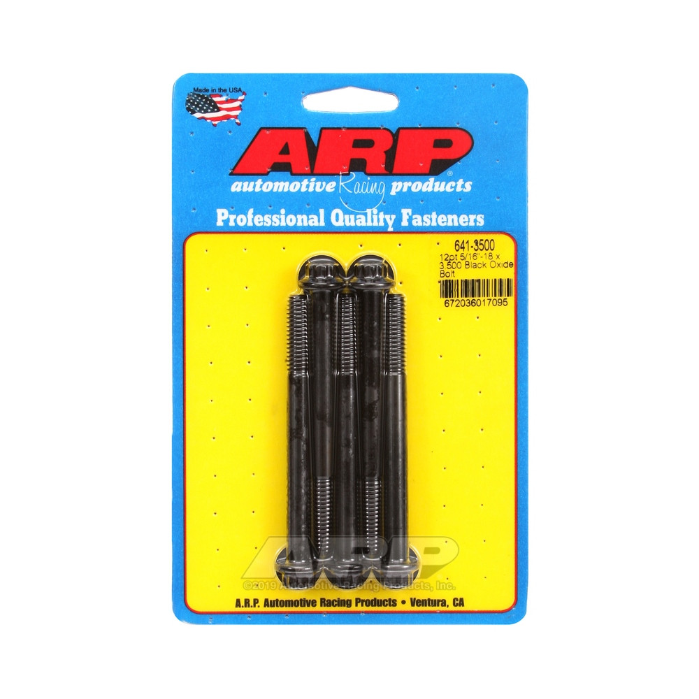 Boulonnerie universelle ARP 5/16-18 - Black Oxyde 12 Pts x5 - ARP-641-3500 - 641-3500 - 3666618193342