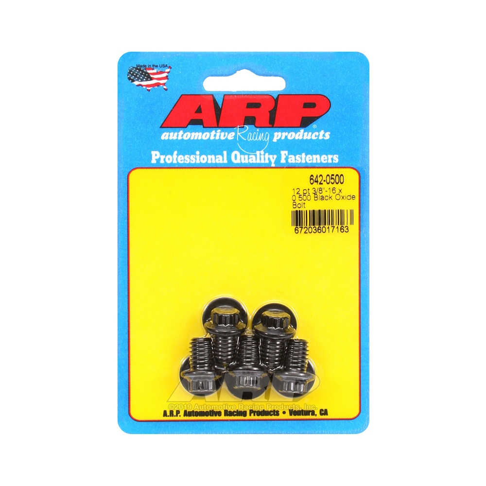 ARP Universal small head bolt 3/8-16 - Black Oxide 12 Pts x5 - ARP-642-0500 - 642-0500 - 3666618193410