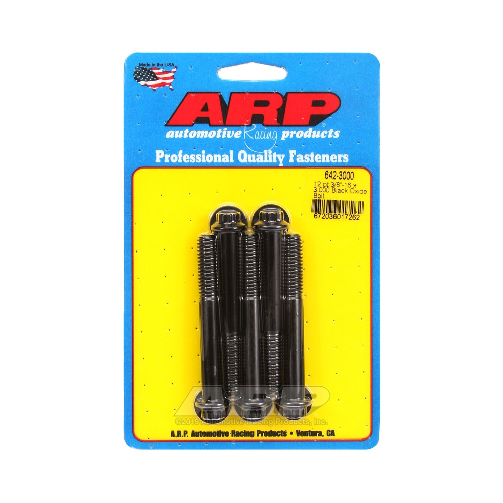 Universalschrauben ARP kleiner Kopf 3/8-16 - Black Oxyde 12 Pts x5 - ARP-642-3000 - 642-3000 - 3666618193519