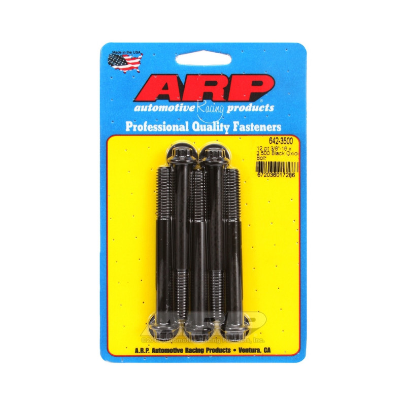 ARP Universal small head bolt 3/8-16 - Black Oxide 12 Pts x5 - ARP-642-3500 - 642-3500 - 3666618193533