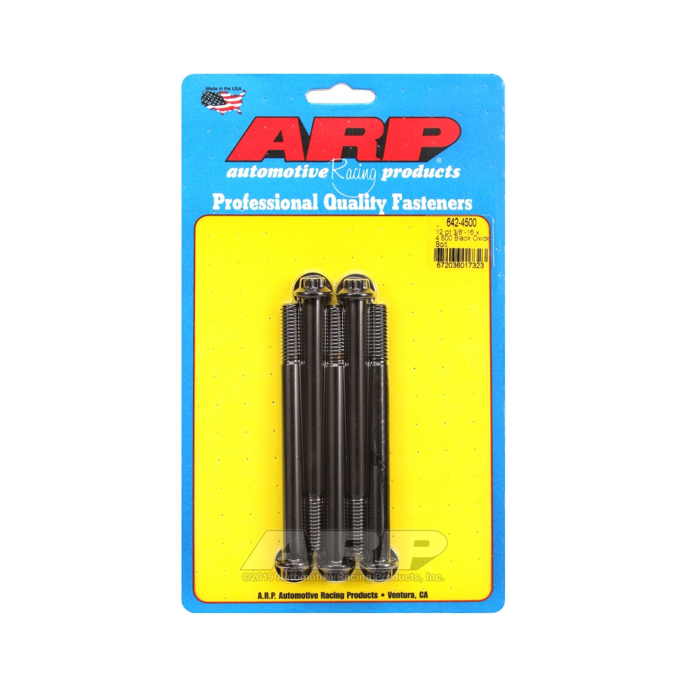 ARP Universal small head bolt 3/8-16 - Black Oxide 12 Pts x5 - ARP-642-4500 - 642-4500 - 3666618193571