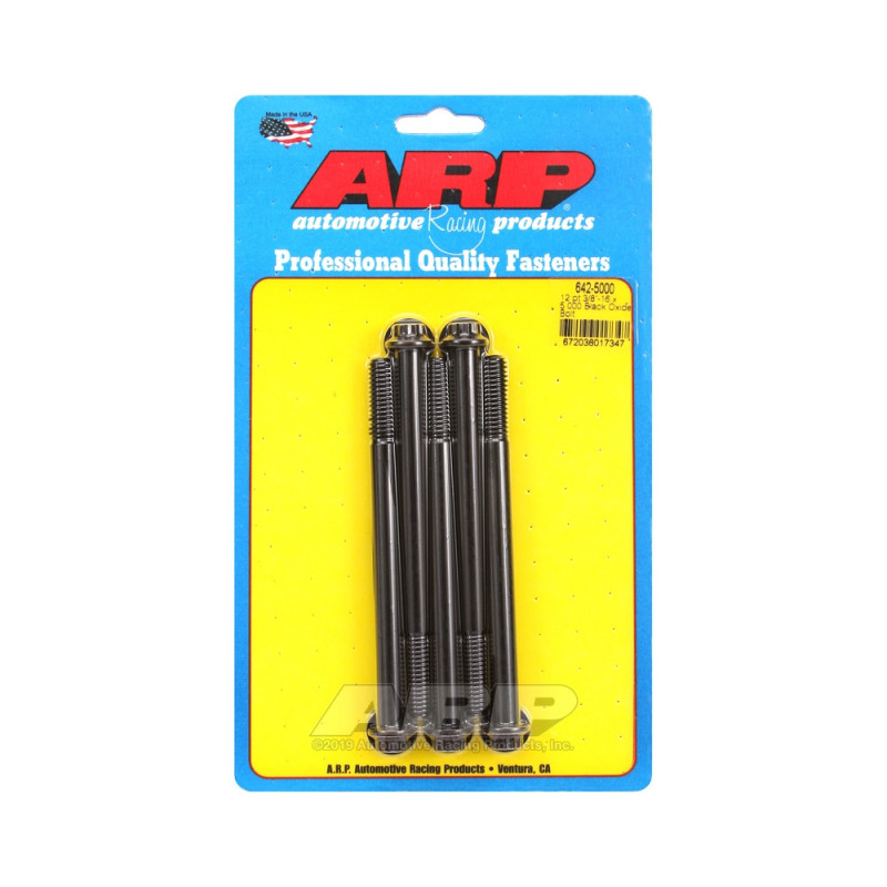 ARP Universal small head bolt 3/8-16 - Black Oxide 12 Pts x5 - ARP-642-5000 - 642-5000 - 3666618193595