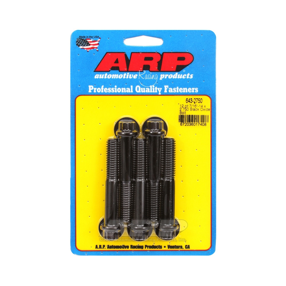 Bullone universale ARP 7/16-14 - Ossido nero 12 pti x5 - ARP-643-2750 - 643-2750 - 3666618193656