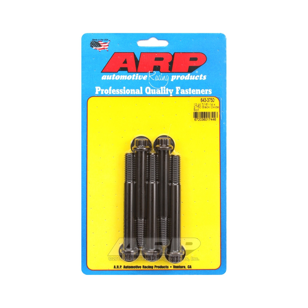 Universalschrauben ARP 7/16-14 - Black Oxyde 12 Pts x5 - ARP-643-3750 - 643-3750 - 3666618193694