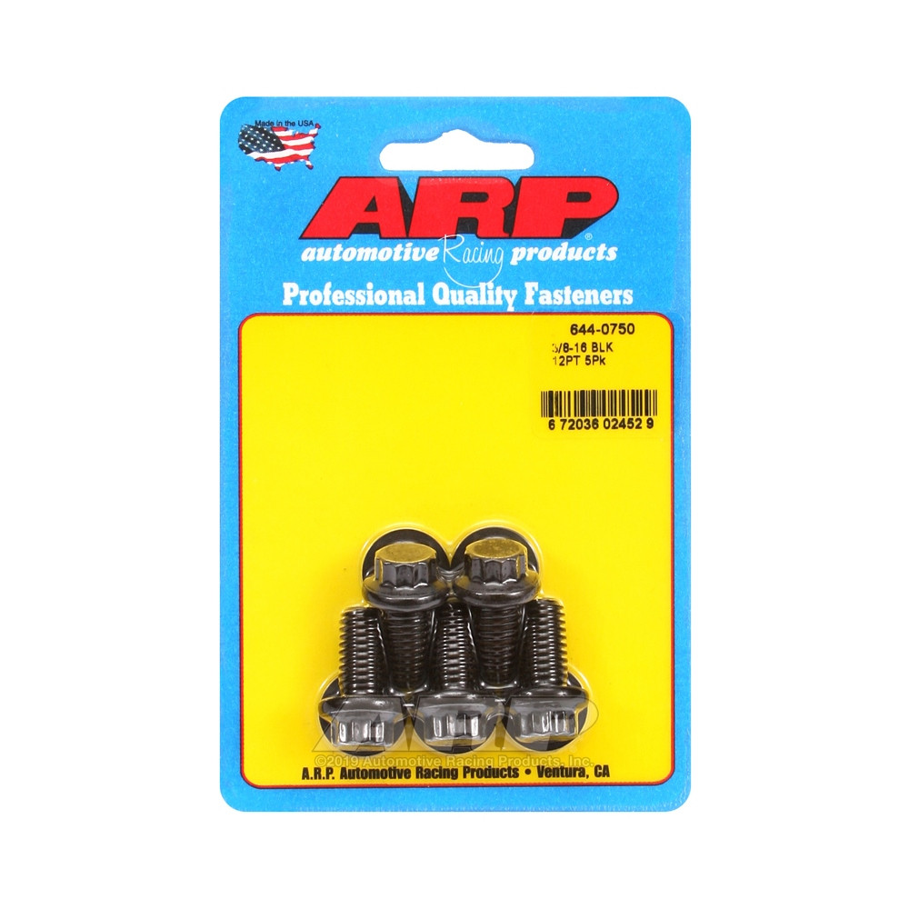 Bullone universale ARP STD 3/8-16 - Ossido nero 12 pz. x5 - ARP-644-0750 - 644-0750 - 3666618193755