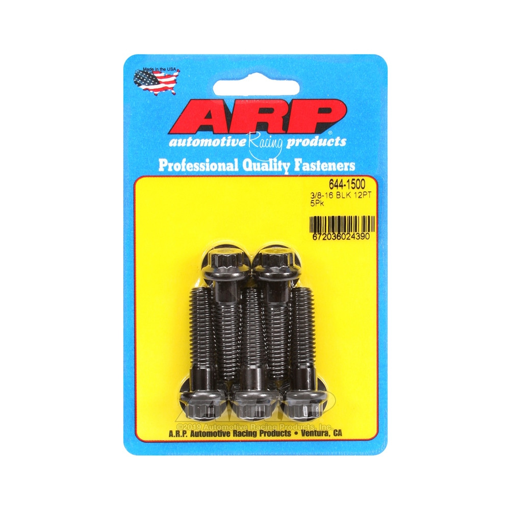 Universalschrauben ARP Kopf STD 3/8-16 - Black Oxyde 12 Pts x5 - ARP-644-1500 - 644-1500 - 3666618193786