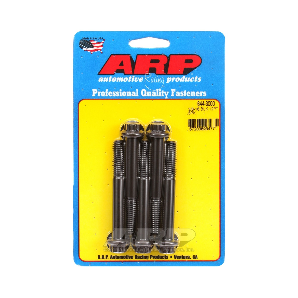 Universalschrauben ARP Kopf STD 3/8-16 - Black Oxyde 12 Pts x5 - ARP-644-3000 - 644-3000 - 3666618193847