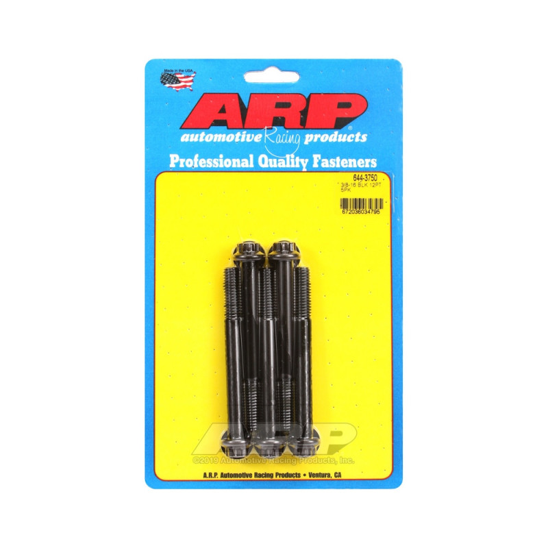 Bullone universale ARP STD 3/8-16 - Ossido nero 12 pts x5 - ARP-644-3750 - 644-3750 - 3666618193878