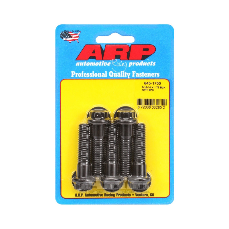 Bullone universale ARP 7/16-14 - Ossido nero 12 pts x5 - ARP-645-1750 - 645-1750 - 3666618193908