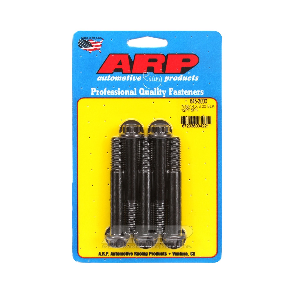 Universalschrauben ARP 7/16-14 - Black Oxyde 12 Pts x5 - ARP-645-3000 - 645-3000 - 3666618193953