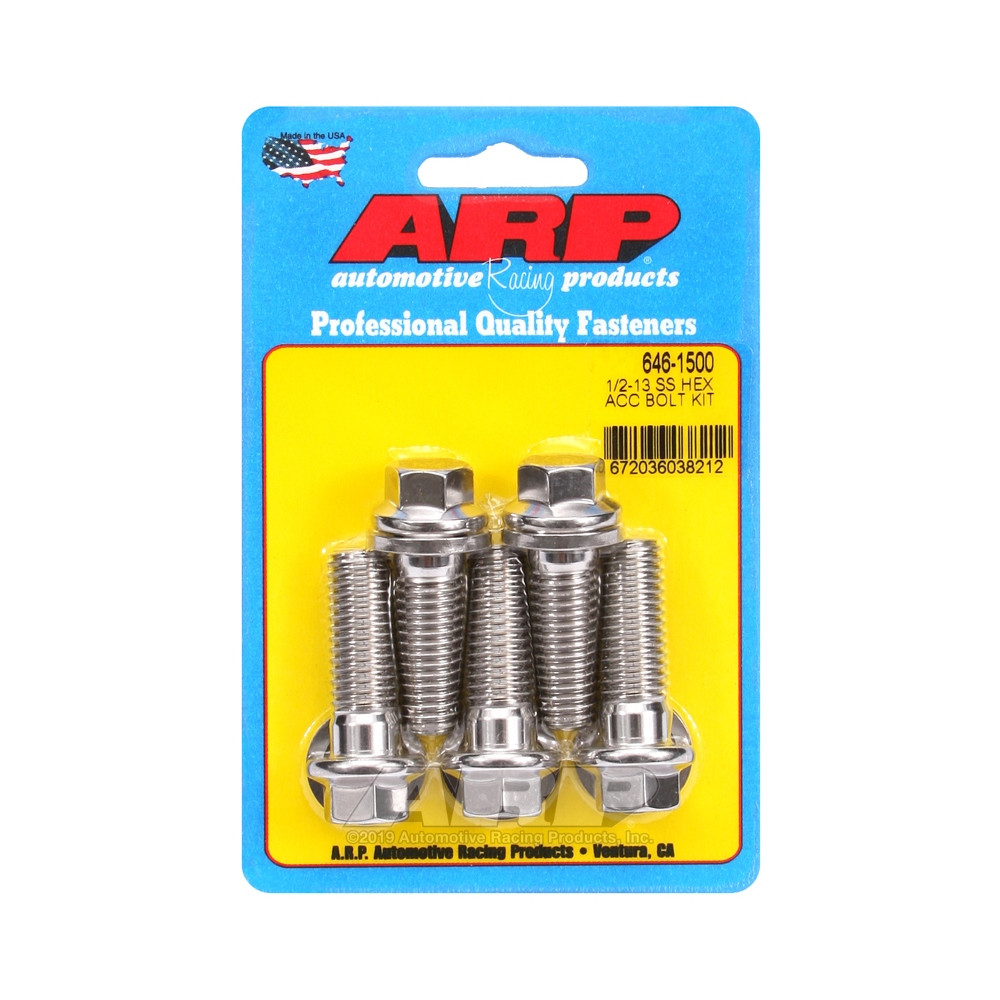 Universal Bolt ARP 1/2-13 - Stainless Hex x5 - ARP-646-1500 - 646-1500 - 3666618194066