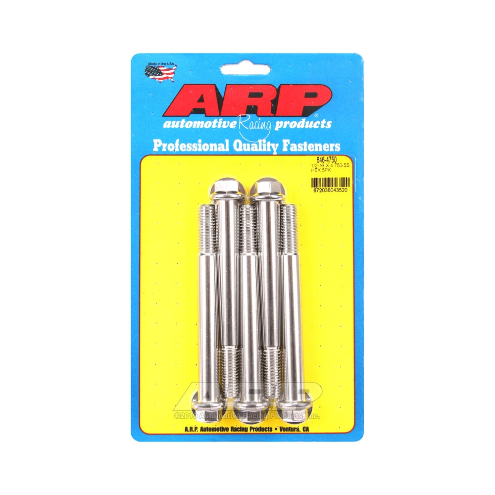 Bullone universale ARP 1/2-13 - Esagono inox x5 - ARP-646-4750 - 646-4750 - 3666618194196