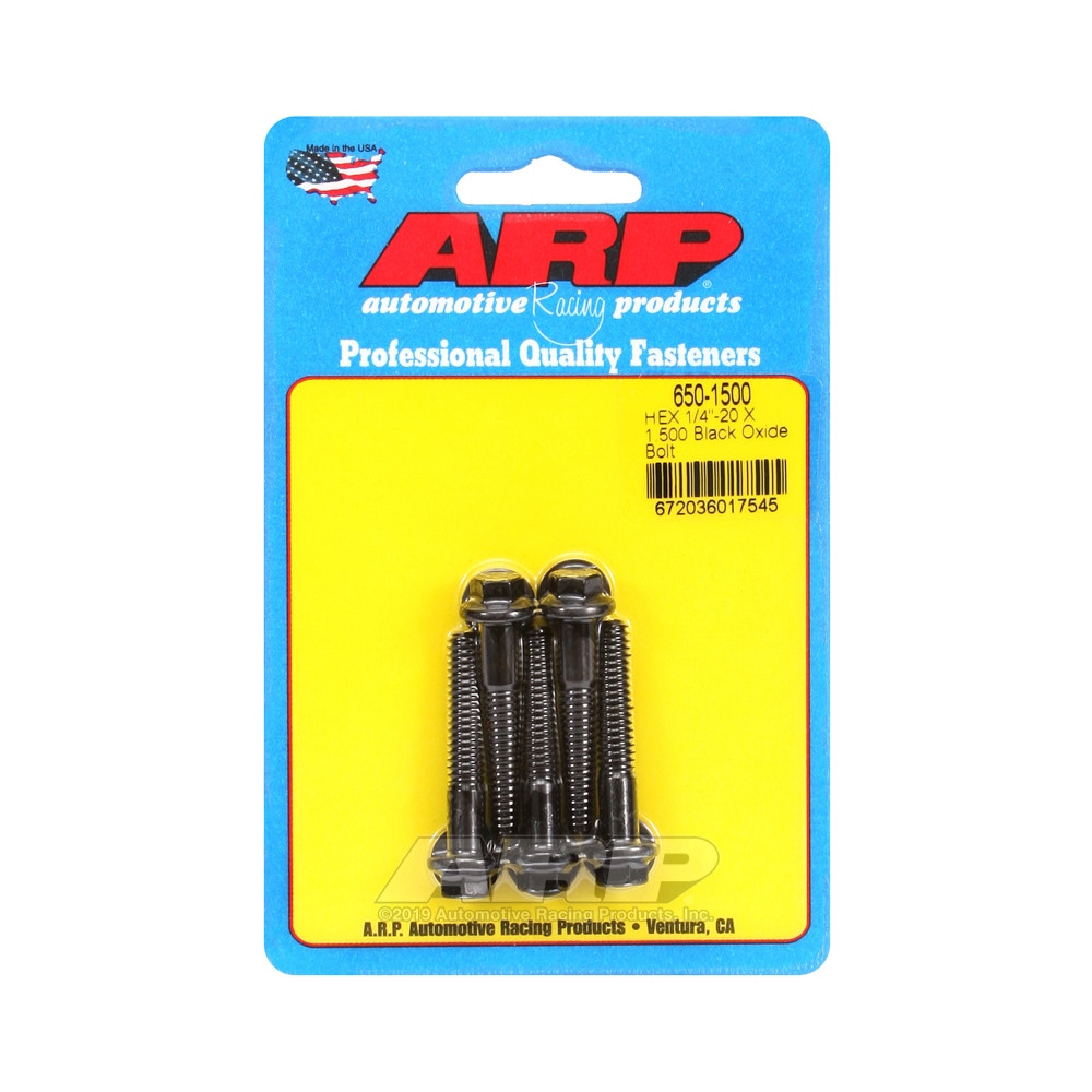 ARP Universal Bolt 1/4-20 - Black Oxyde Hex x5 - ARP-650-1500 - 650-1500 - 3666618194295