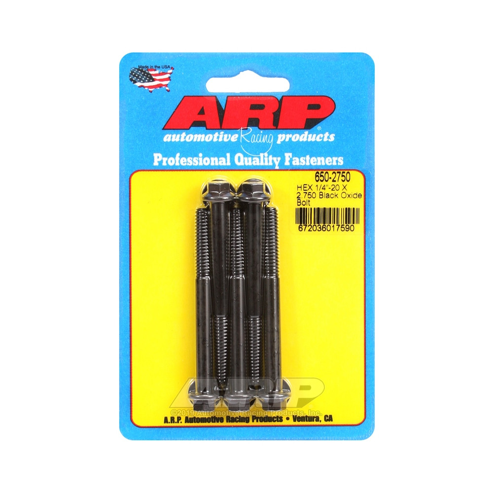 Bullone universale ARP 1/4-20 - Ossido nero esagonale x5 - ARP-650-2750 - 650-2750 - 3666618194349