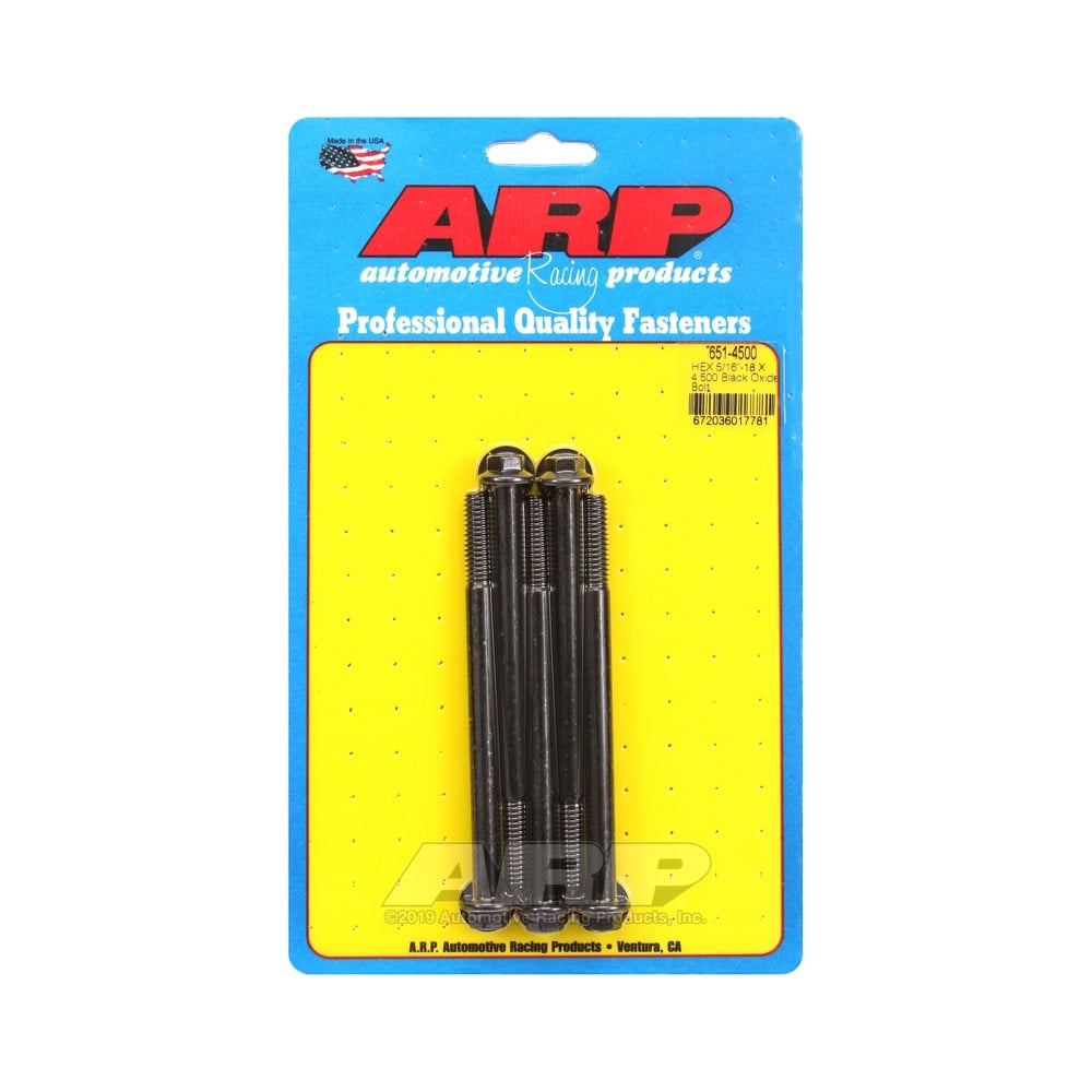 Boulonnerie universelle ARP 5/16-18 - Black Oxyde Hex x5 - ARP-651-4500 - 651-4500 - 3666618194592