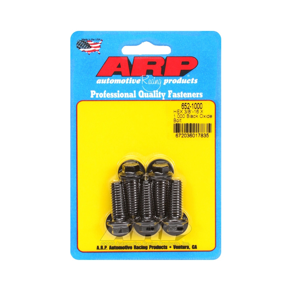 Boulonnerie universelle ARP petite tête 3/8-16 - Black Oxyde Hex x5 - ARP-652-1000 - 652-1000 - 3666618194646