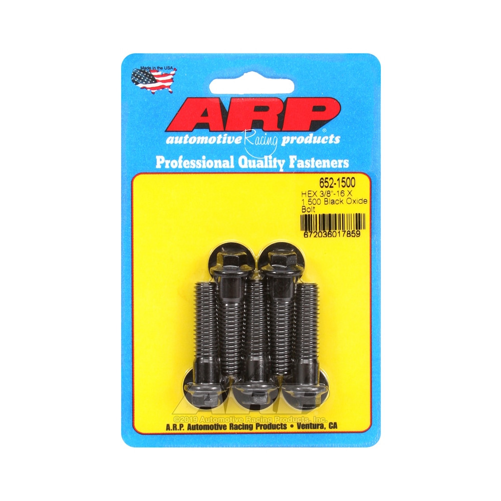 Universalschrauben ARP kleiner Kopf 3/8-16 - Black Oxyde Hex x5 - ARP-652-1500 - 652-1500 - 3666618194660