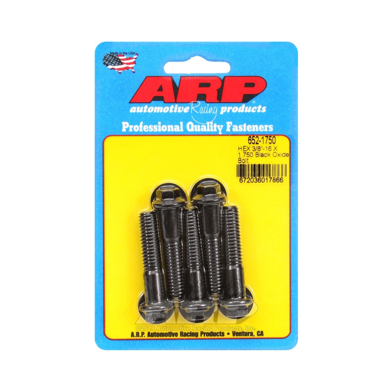 Bullone universale ARP a testa piccola 3/8-16 - Nero Oxyde Hex x5 - ARP-652-1750 - 652-1750 - 3666618194677