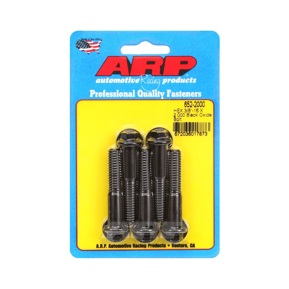 Boulonnerie universelle ARP petite tête 3/8-16 - Black Oxyde Hex x5 - ARP-652-2000 - 652-2000 - 3666618194684