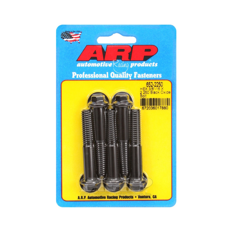 Bullone universale ARP a testa piccola 3/8-16 - Nero Oxyde Hex x5 - ARP-652-2250 - 652-2250 - 3666618194691