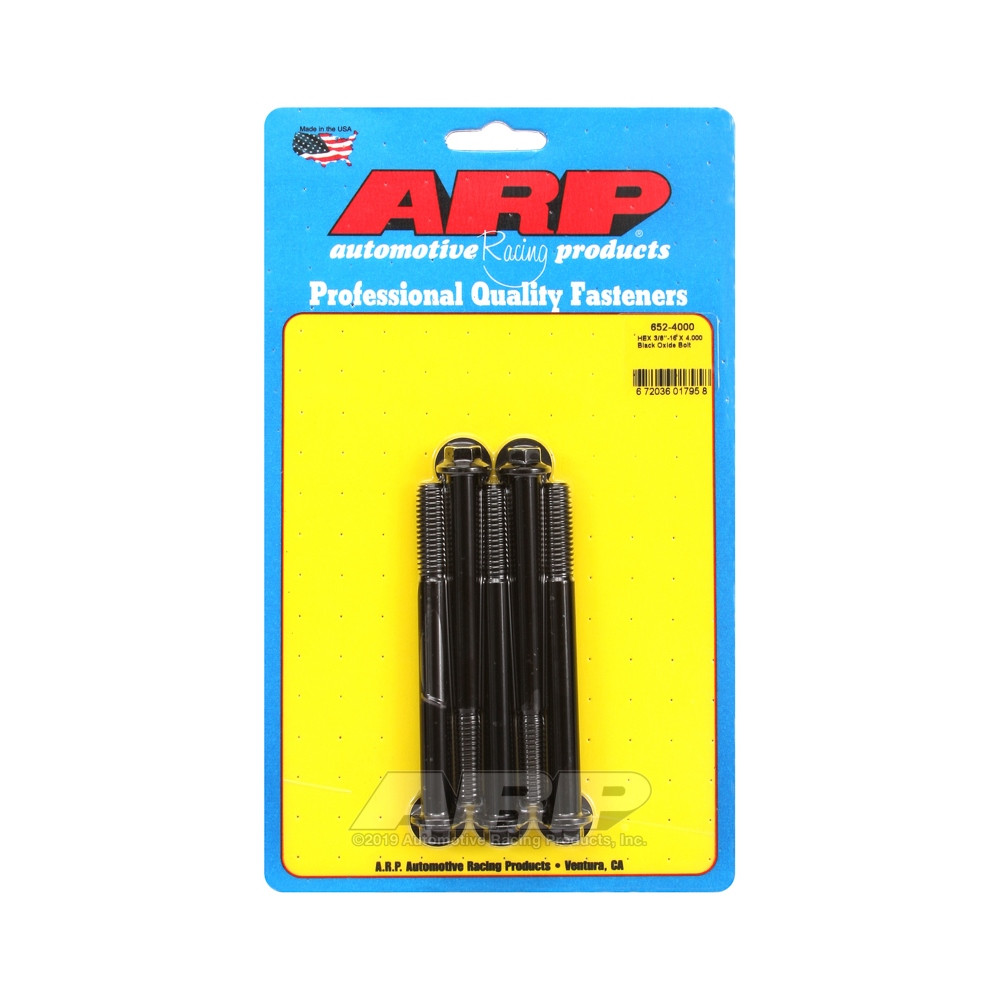 Bullone universale ARP a testa piccola 3/8-16 - Nero Oxyde Hex x5 - ARP-652-4000 - 652-4000 - 3666618194769