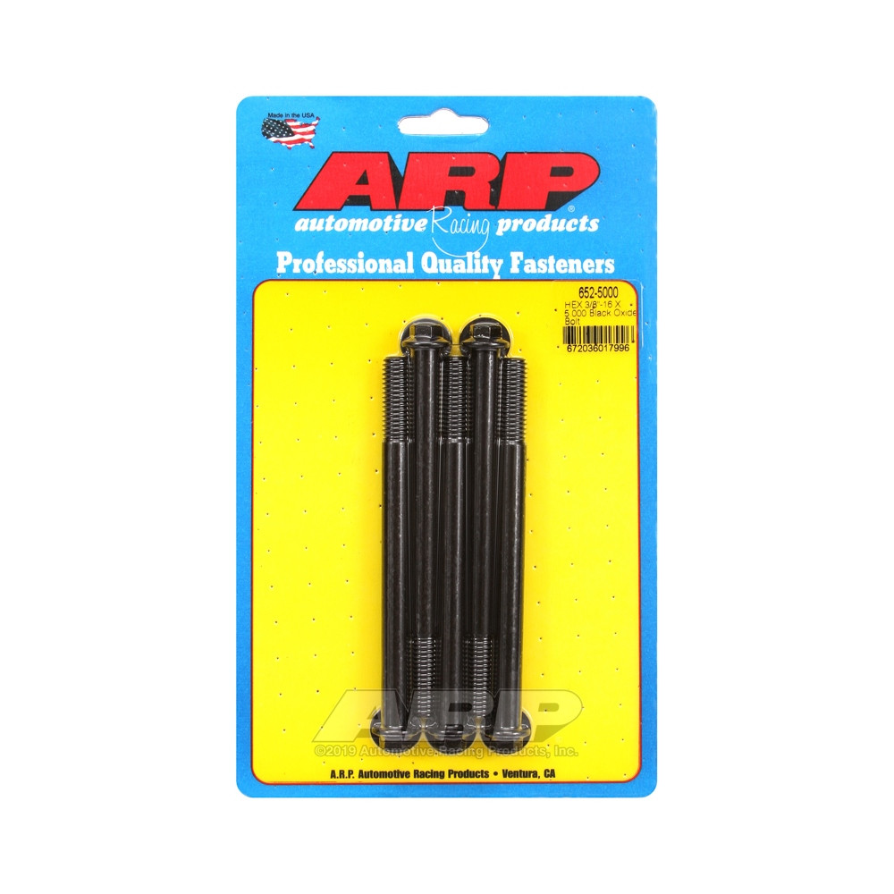 Bullone universale ARP a testa piccola 3/8-16 - Nero Oxyde Hex x5 - ARP-652-5000 - 652-5000 - 3666618194806