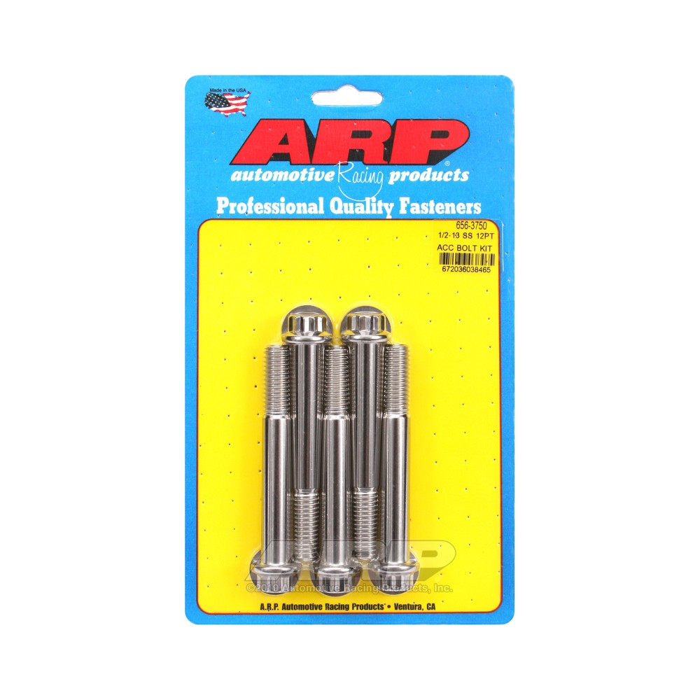 Universal Bolt ARP 1/2-13 - Stainless Steel 12 Pts x5 - ARP-656-3750 - 656-3750 - 3666618195360