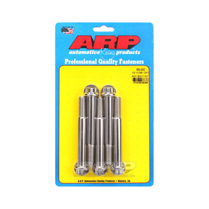 Universal Bolt ARP 1/2-13 - Stainless Steel 12 Pts x5 - ARP-656-4000 - 656-4000 - 3666618195377
