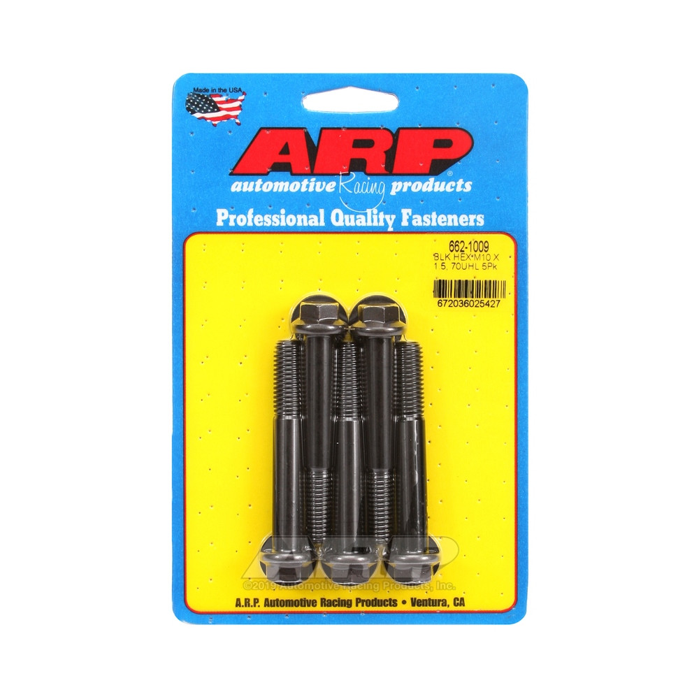 Universalschrauben ARP M10 x 1.50 - Black Oxyde Hex x5 - ARP-662-1009 - 662-1009 - 3666618195902