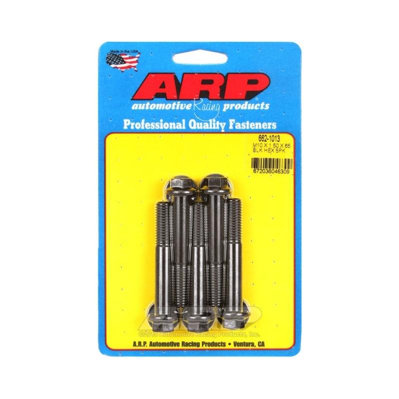 Boulonnerie universelle ARP M10 x 1.50 - Black Oxyde Hex x5 - ARP-662-1013 - 662-1013 - 3666618195940