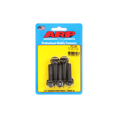 Boulonnerie universelle ARP M10 x 1.50 - Black Oxyde 12 Pts x5