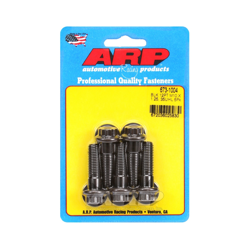 Bullone universale ARP M10 x 1,25 - Oxyde nero 12 pz. x5 - ARP-673-1004 - 673-1004 - 3666618196800