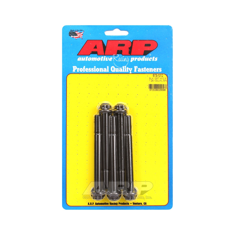 Boulonnerie universelle ARP M10 x 1.25 - Black Oxyde 12 Pts x5 - ARP-673-1012 - 673-1012 - 3666618196879