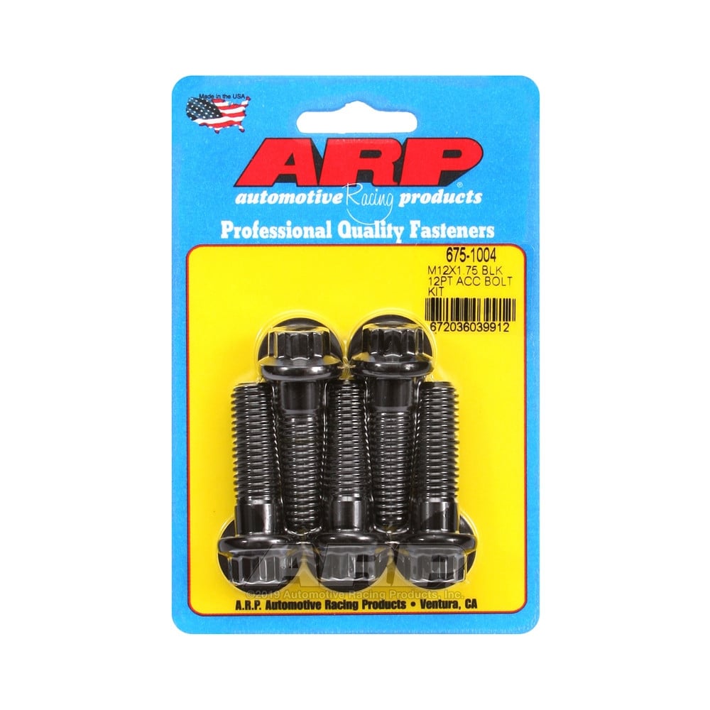 Universalschrauben ARP M12 x 1.75 - Black Oxyde 12 Pts x5 - ARP-675-1004 - 675-1004 - 3666618197029