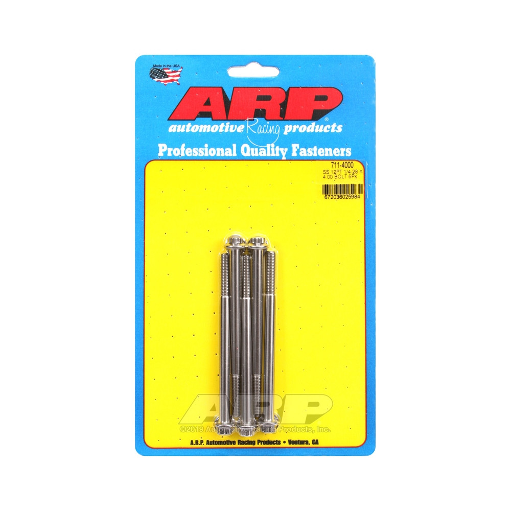 Bullone universale ARP 1/4-28 - Acciaio inox 12 pts x5 - ARP-711-4000 - 711-4000 - 3666618197326