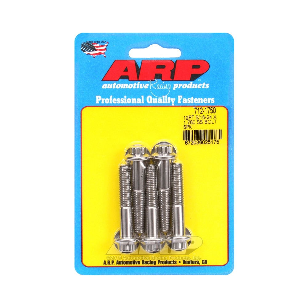Universalschrauben ARP 5/16-24 - Edelstahl 12 Pkt x5 - ARP-712-1750 - 712-1750 - 3666618197401