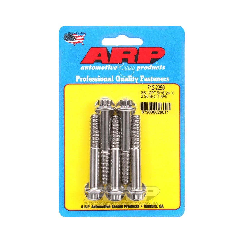 Boulonnerie universelle ARP 5/16-24 - Inox 12 Pts x5 - ARP-712-2250 - 712-2250 - 3666618197425