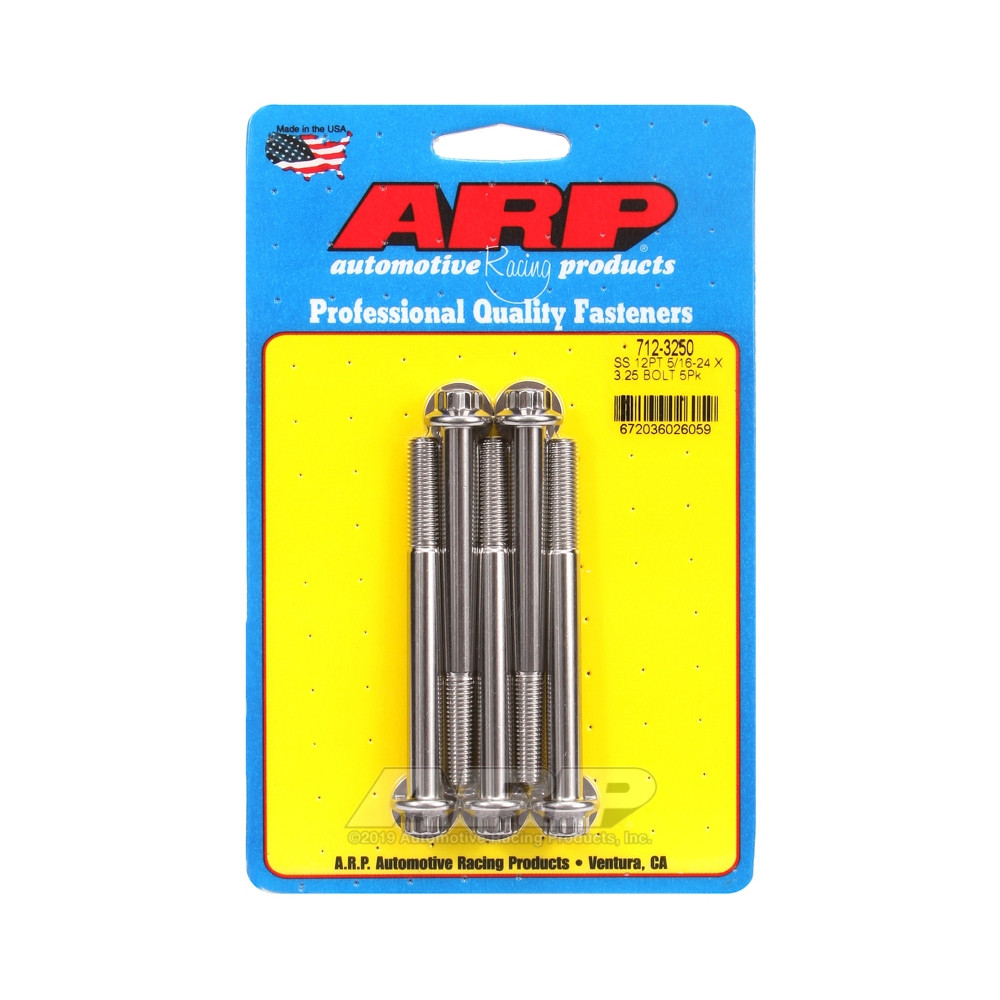 Boulonnerie universelle ARP 5/16-24 - Inox 12 Pts x5 - ARP-712-3250 - 712-3250 - 3666618197463