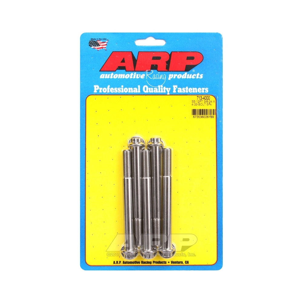 ARP Universal small head bolt 3/8-24 - Stainless steel 12 Pts x5 - ARP-713-4000 - 713-4000 - 3666618197685